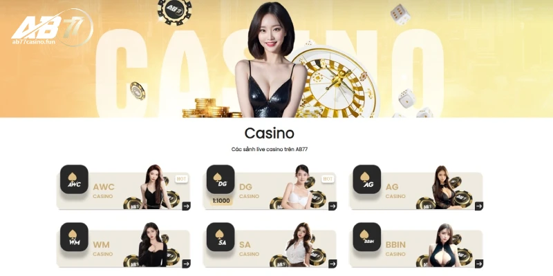 Live casino quẩy tưng bừng cùng dealer nóng bỏng